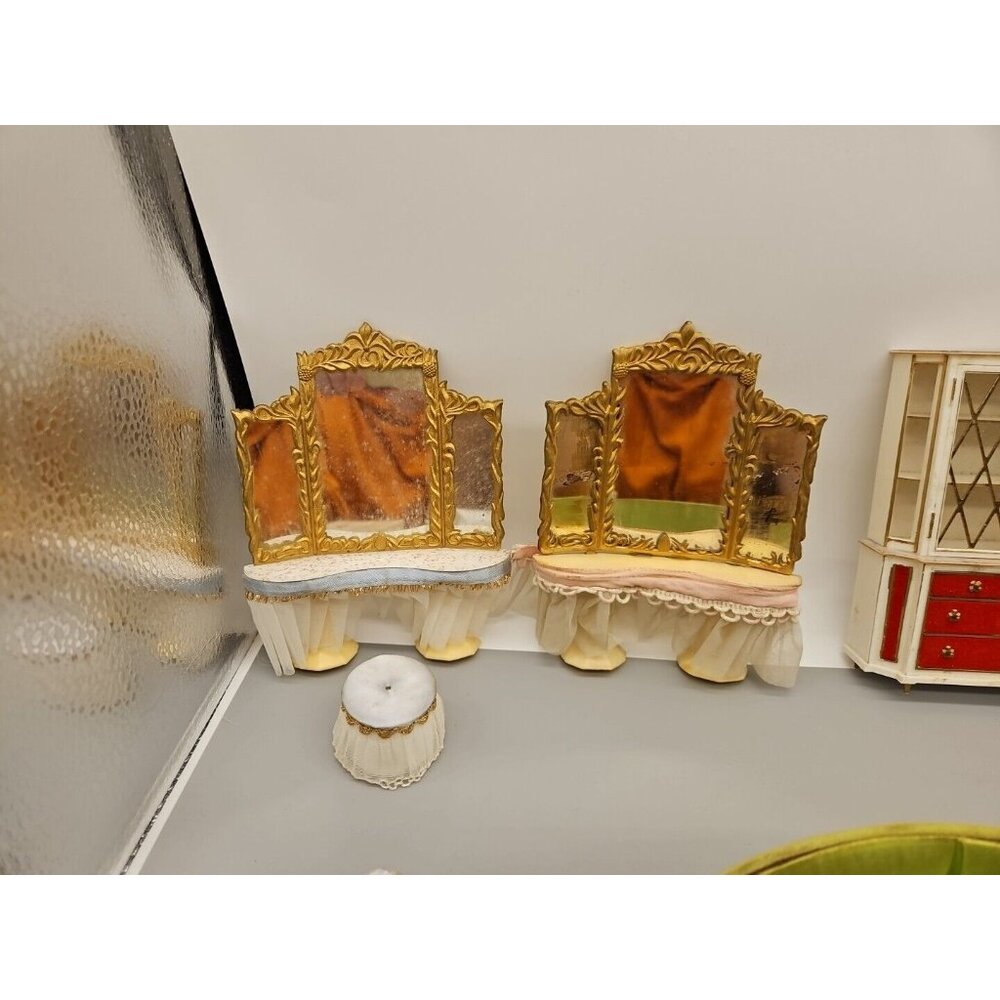 Vintage Ideal Petite Princess Fantasy Furniture FireTruck Dollhouse Lot Of 16 - Picture 2 of 11